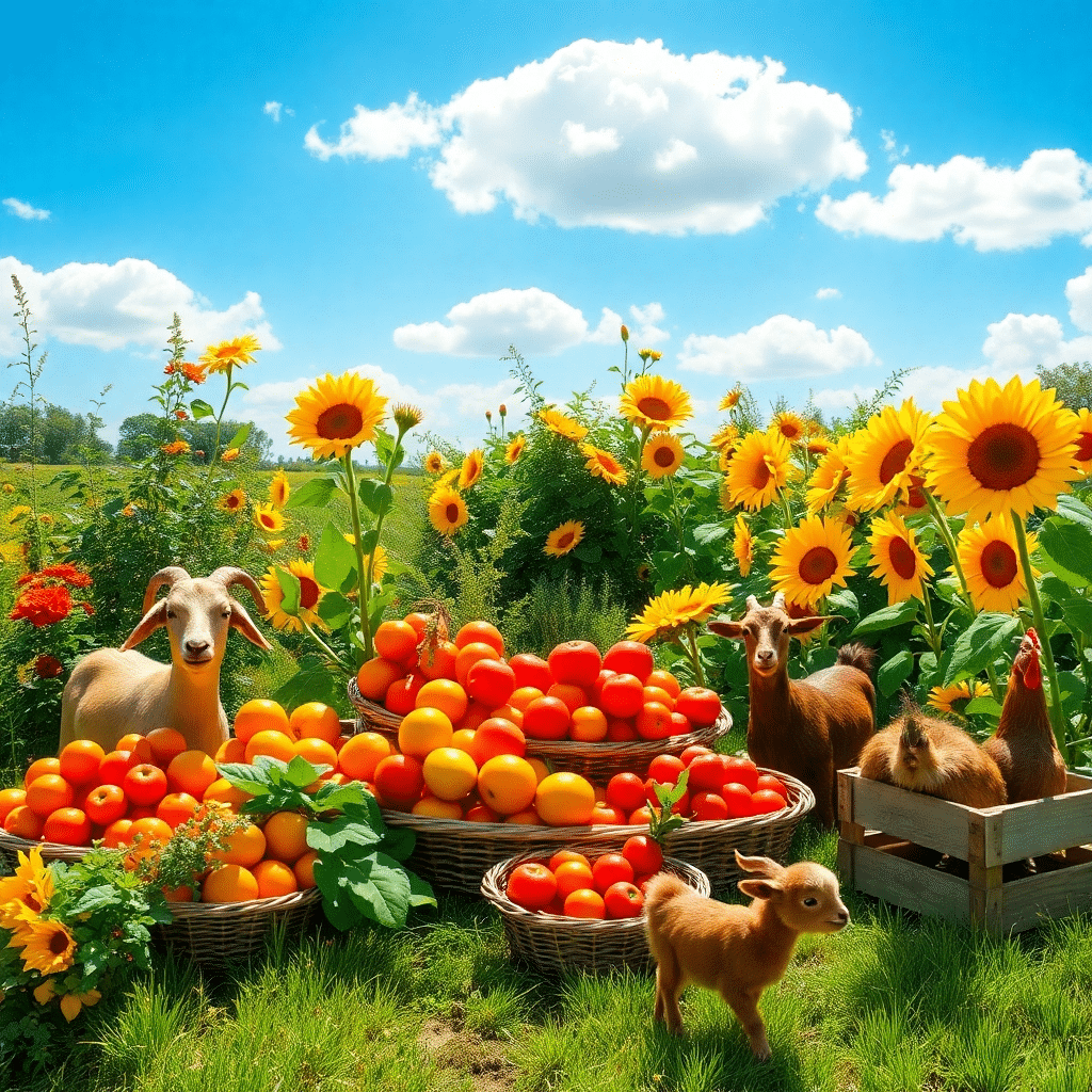 Summer Harvest Delight: Sunny Farm Escapade