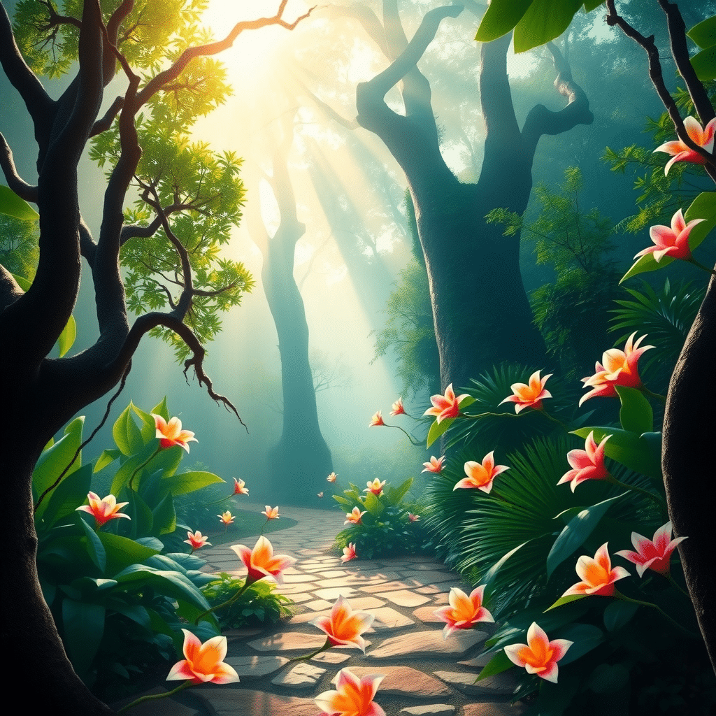 Rainforest Awakening: Emerald Canopy’s Morning Glory