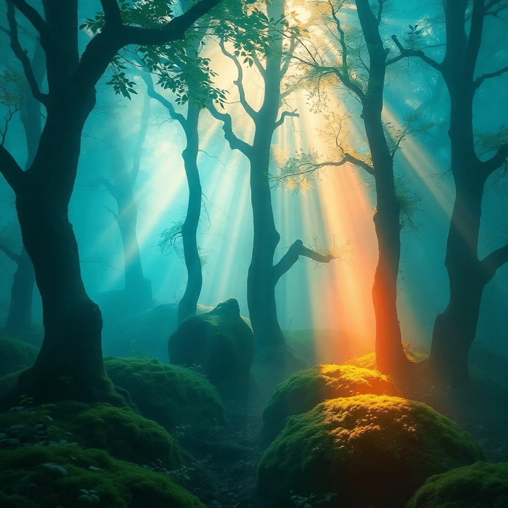 Foggy Dawn’s Unveiling: Emerald Realms of Serene Mystery