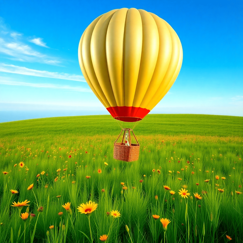“Skybound Serenity: Emerald Dreams of the Airborne Oasis”