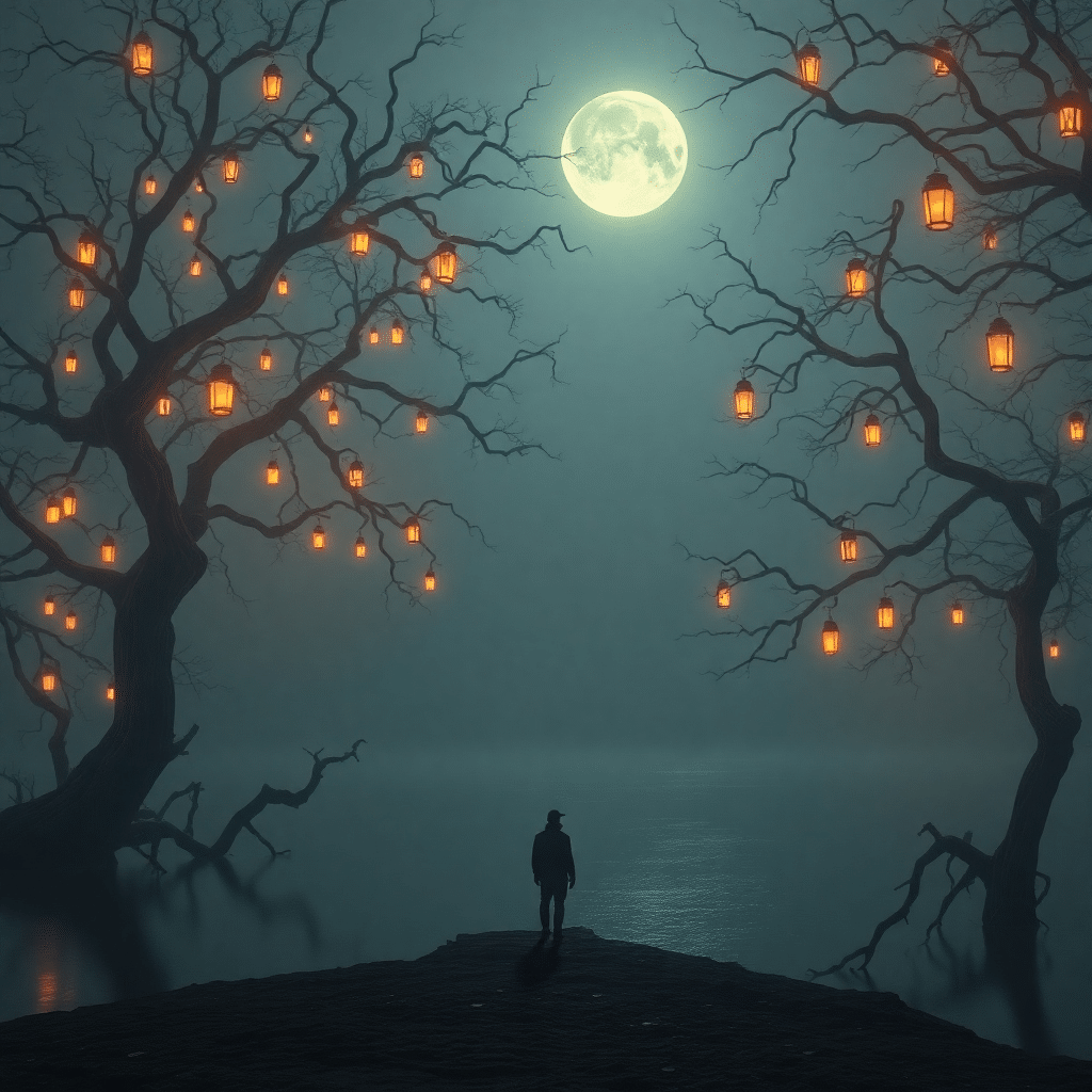 “Whispers of the Forgotten Lake’s Ephemeral Sorceress”