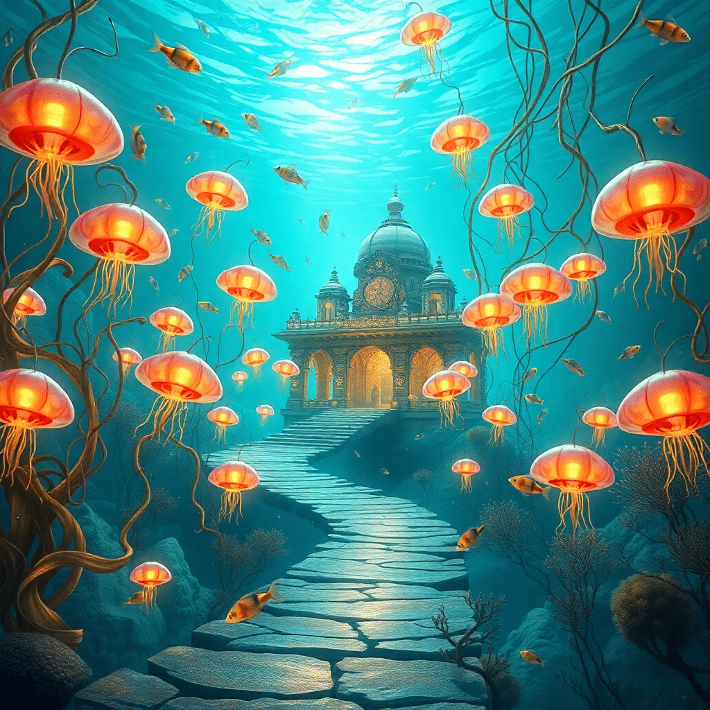 “Mystic Tides: Genesis of the Underwater Oracle”