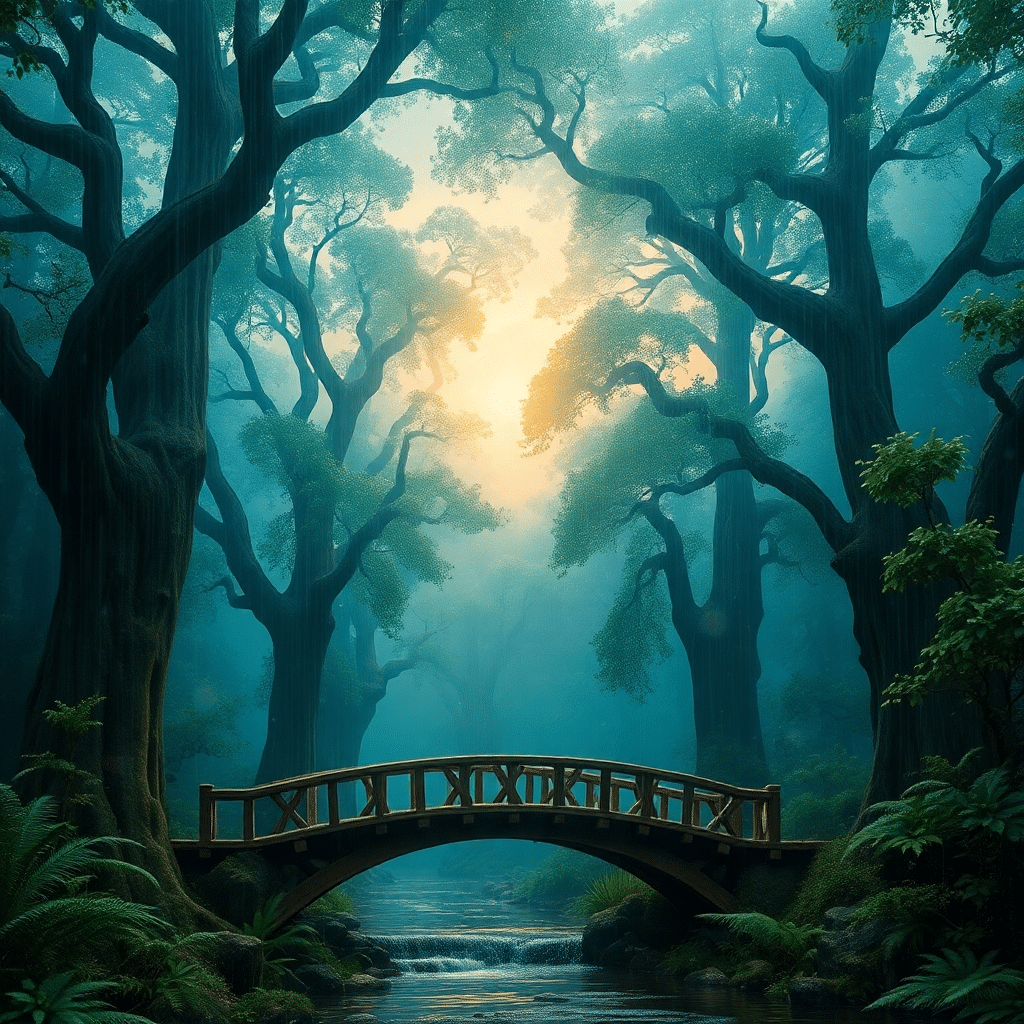 Whispers of Wonder in the Misty Grove