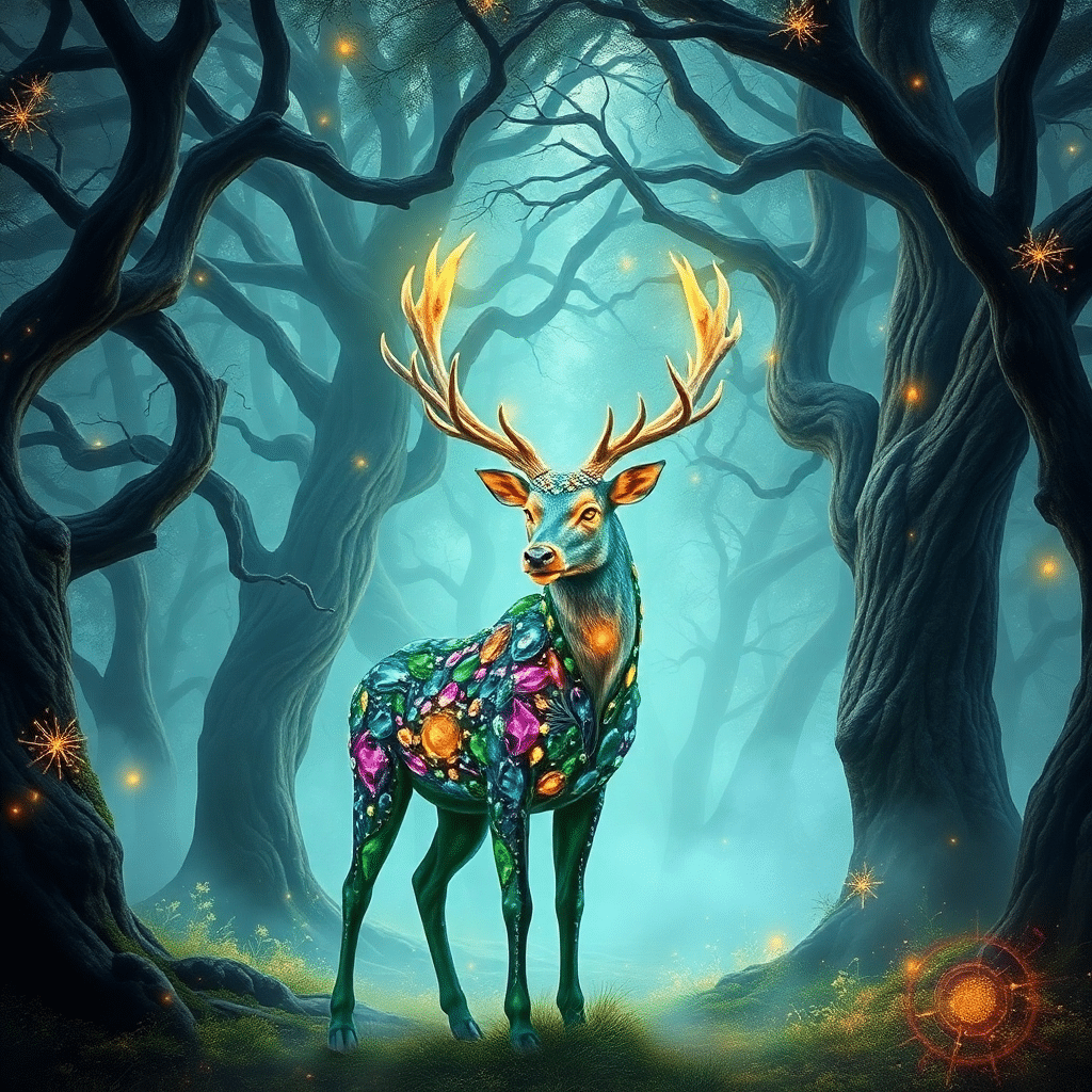 Whispering Woods of the Luminous Stag, Lyra