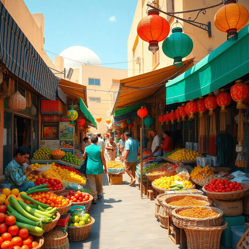 Vibrant Street Market Oasis – “Kismet”