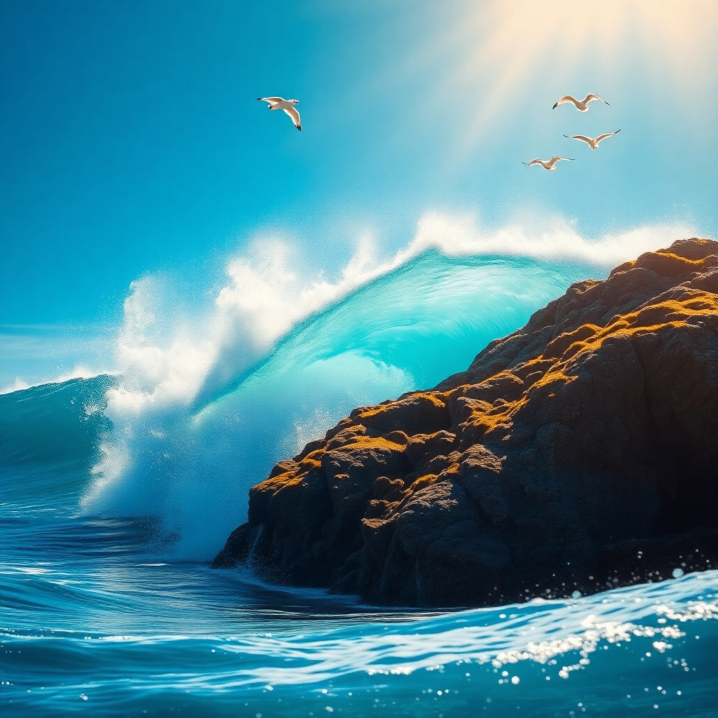 Turquoise Tidal Treasure, The Shore Sentinel