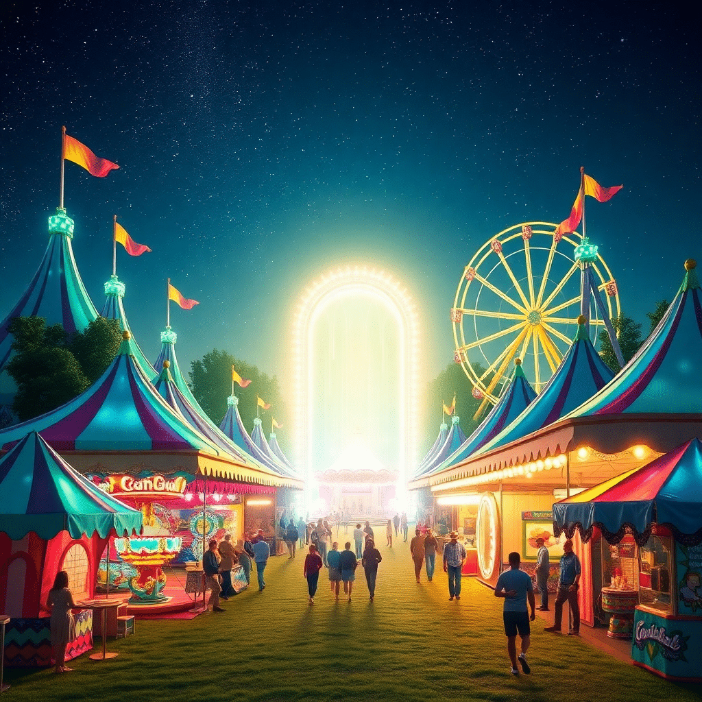 Whispers of Wonder: Quantum Carnival Beyond the Sky
