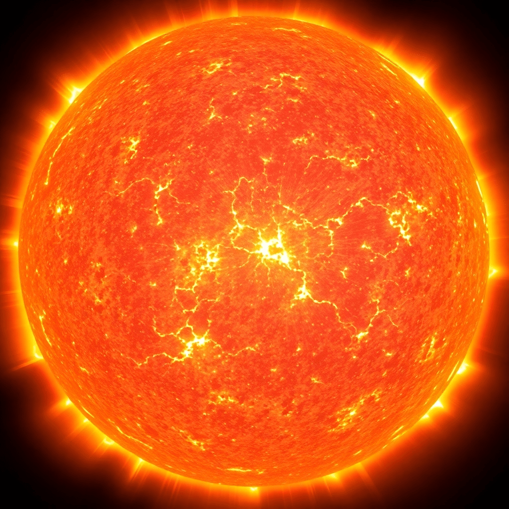 Solar Flare Tempest: Cosmic Fury Unleashed