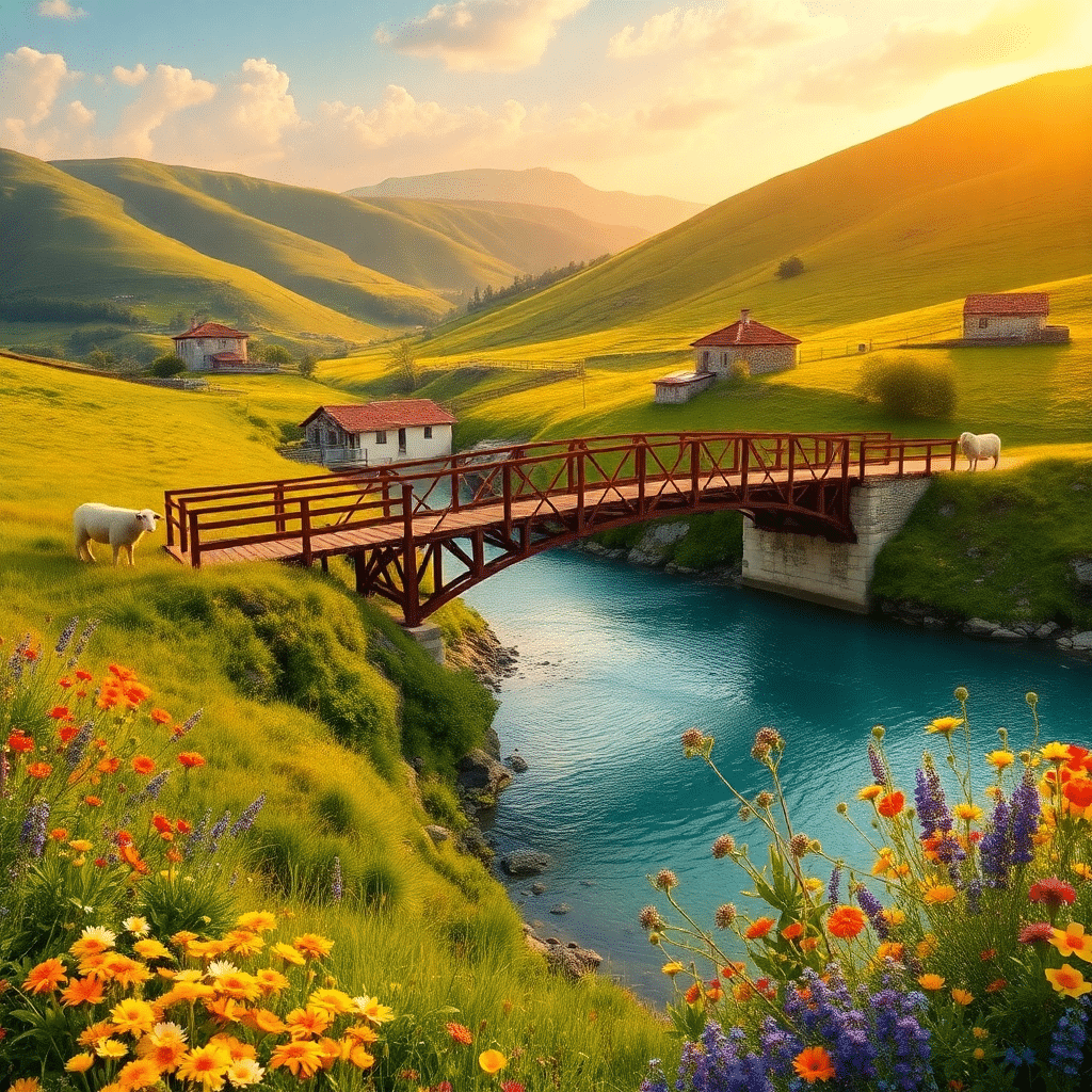 Whispers of Serenity Over Golden Summer Hills