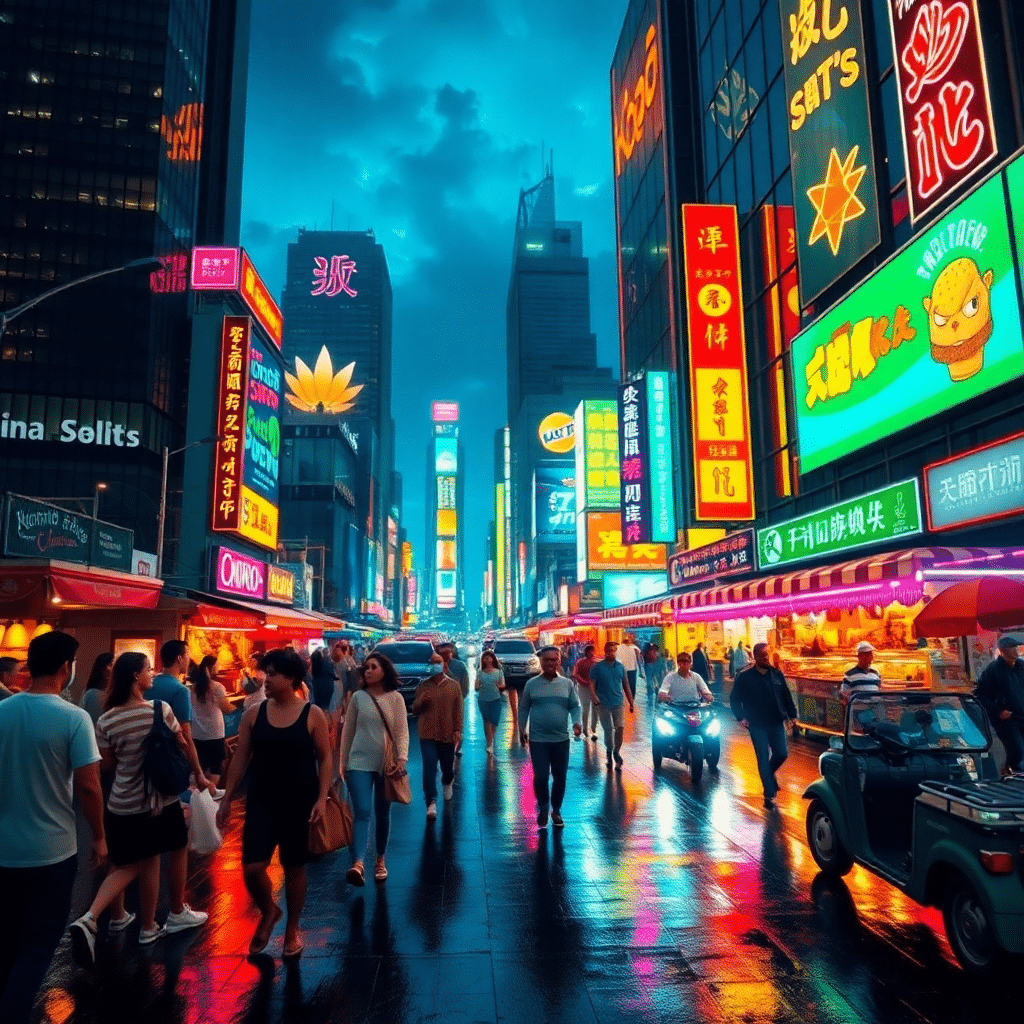 Urban Oasis: A Kaleidoscope of Nightlife Elegance