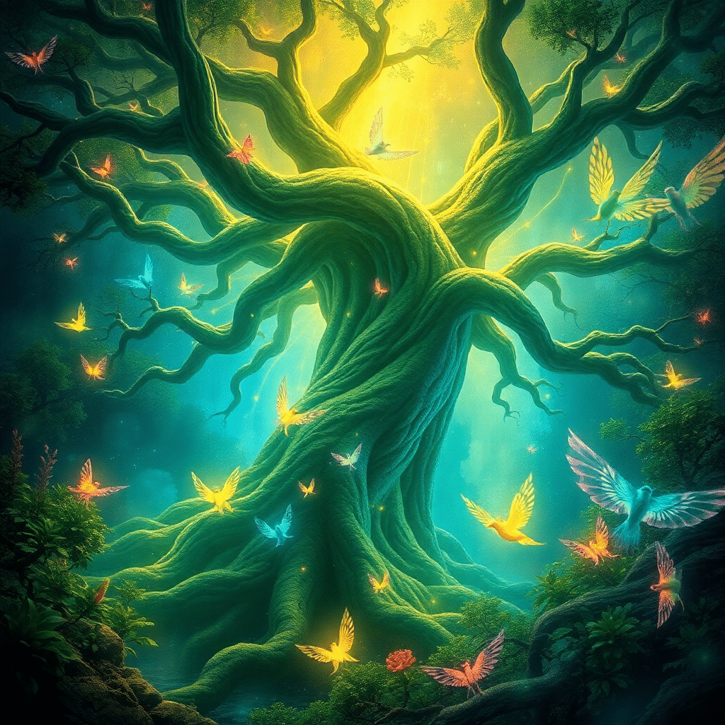 Whispering Forest of Ancient Energies Unveiled

(Title: Elodia, The Illuminated Guardian)