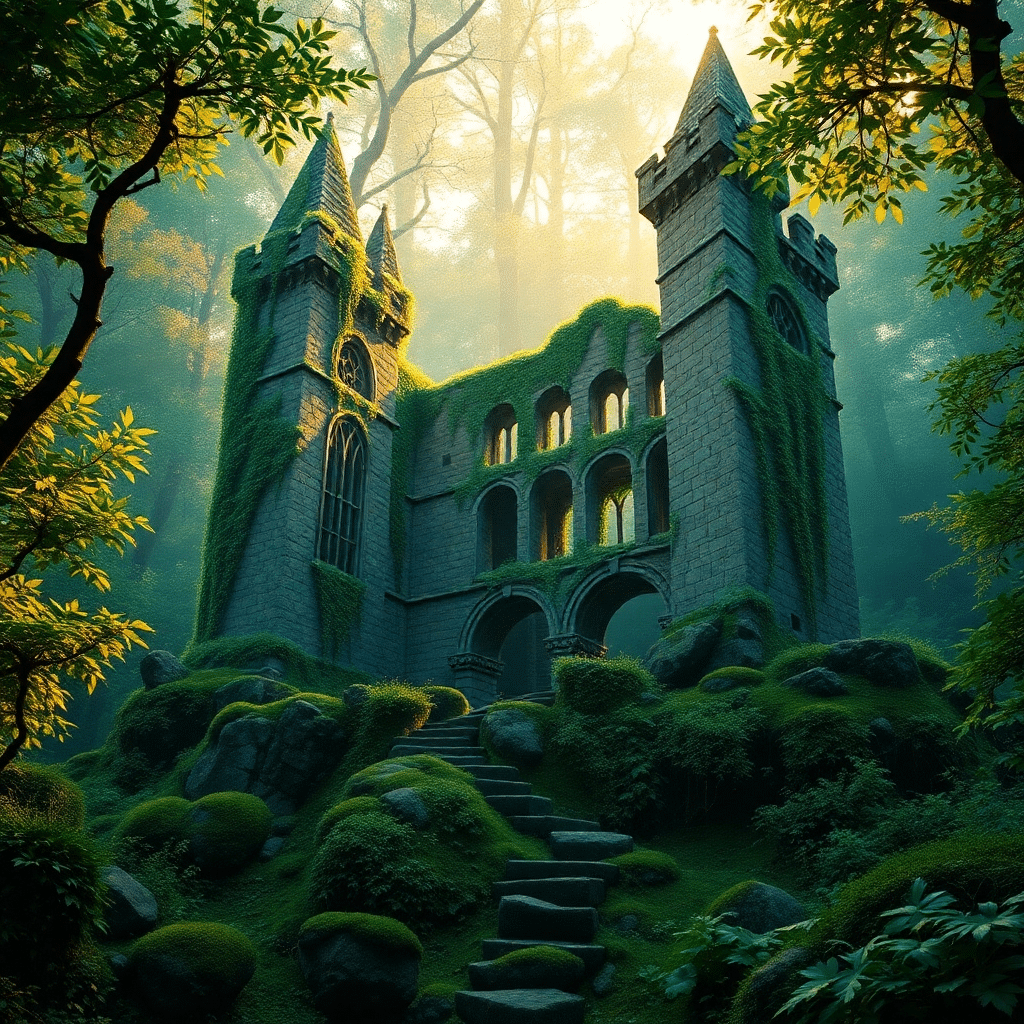 Whispers of Eldrador: A Forest’s Forgotten Castle