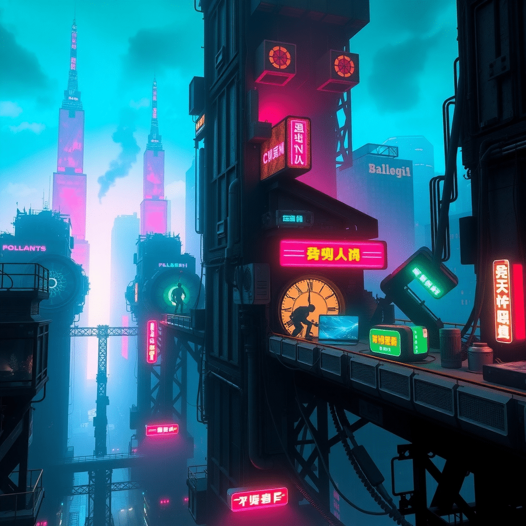 Echoes of Ruin: Descent into Neon Decay