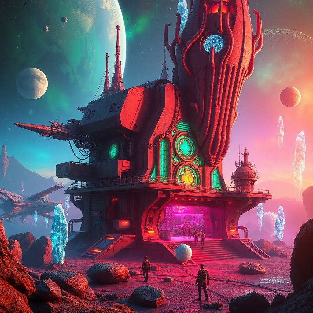 Galactic Frontier Hub: Aurora’s Edge Outpost
