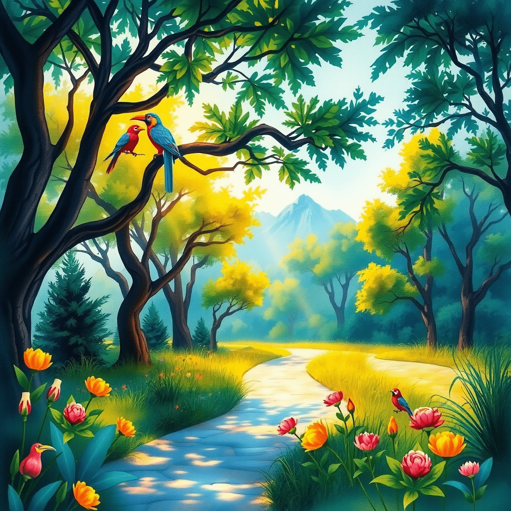 Whispers of Serenity: Forest Canopy Awakening