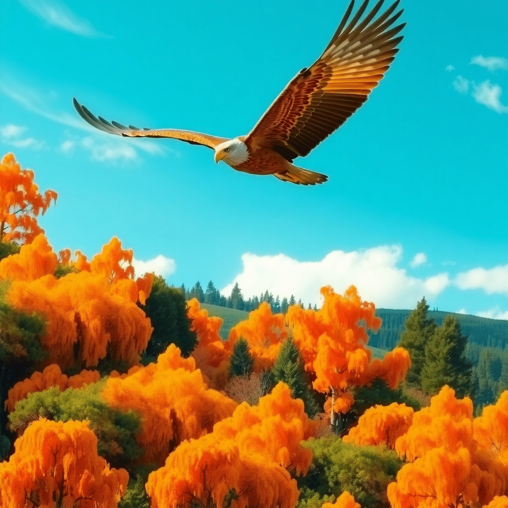 Golden Wings Against a Radiant Horizon