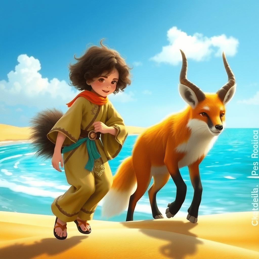 Whispers of Wonder: Amira and the Azure Fennec