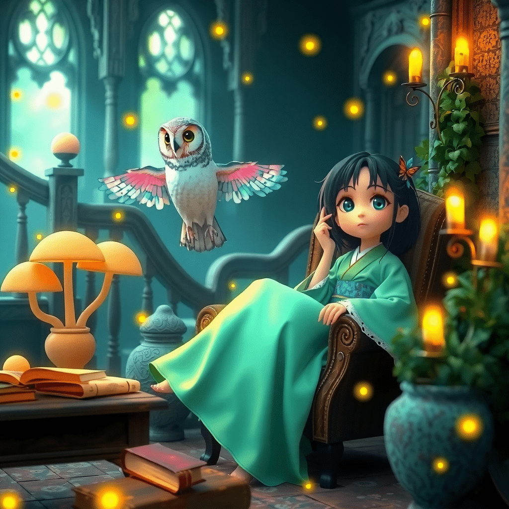Whispers of Wisdom in Moonlit Halls of Sakura