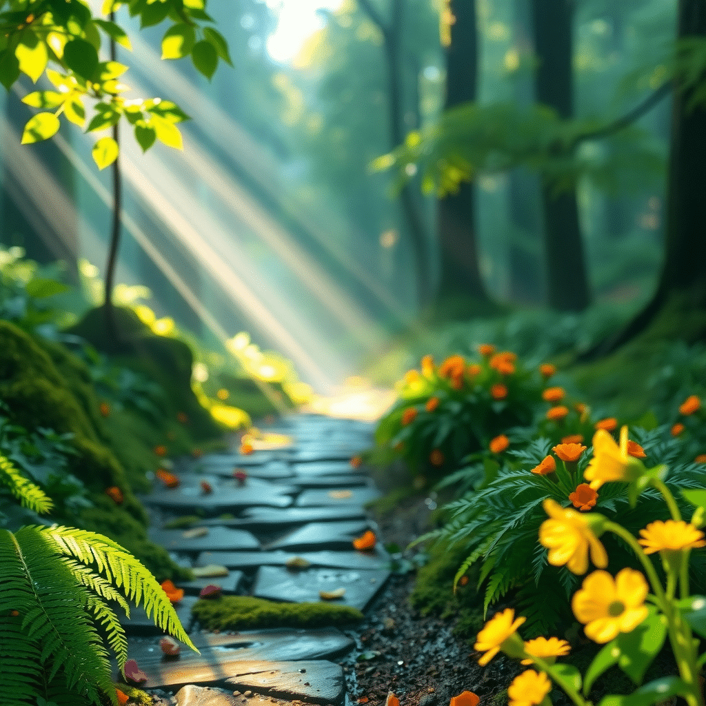 Whispers of Morning in the Emerald Glen