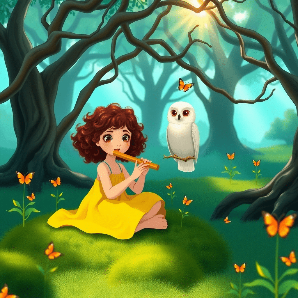 Whispering Willow’s Morning Melody With Moonflower
