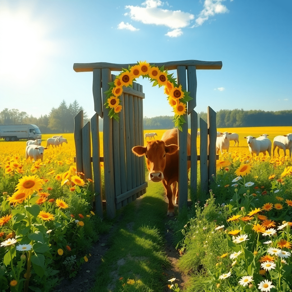Summer Harvest Serenity: Willow Creek Farm Oasis