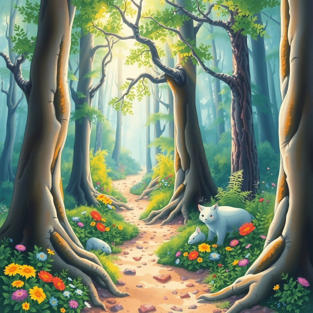 Mystical Realm of Whispers and Ancient Treehaven
