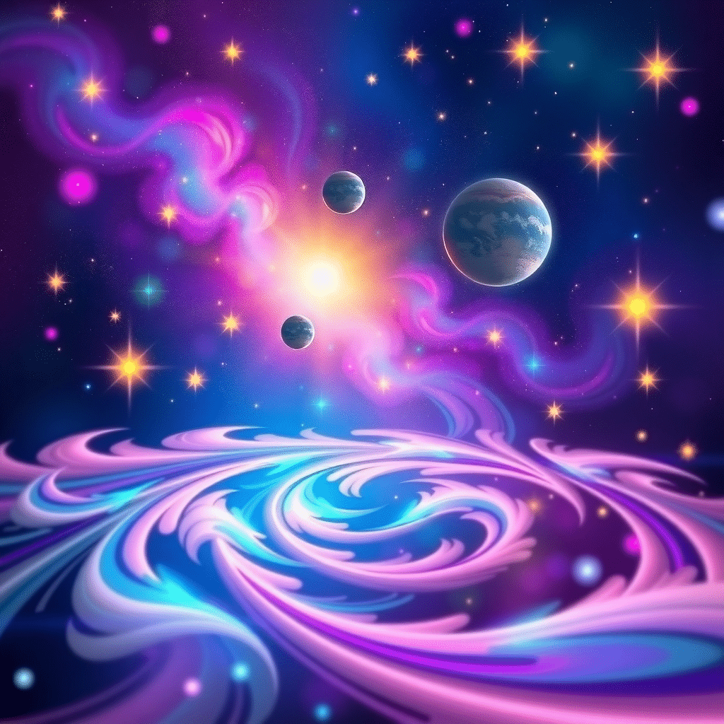 Cosmic Dance Vortex: Celestial Ballerinas of the Astral Realm