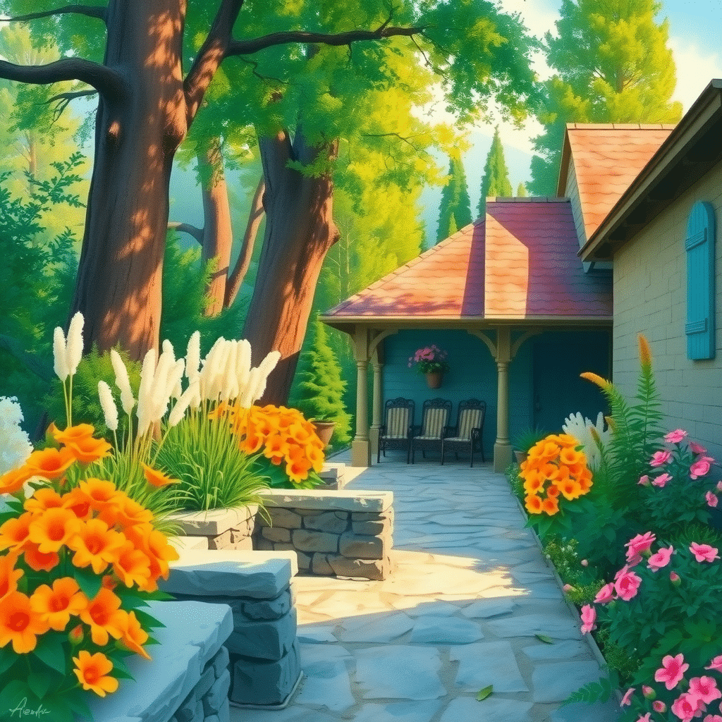 Whispers of Serenity: The Aurora Garden