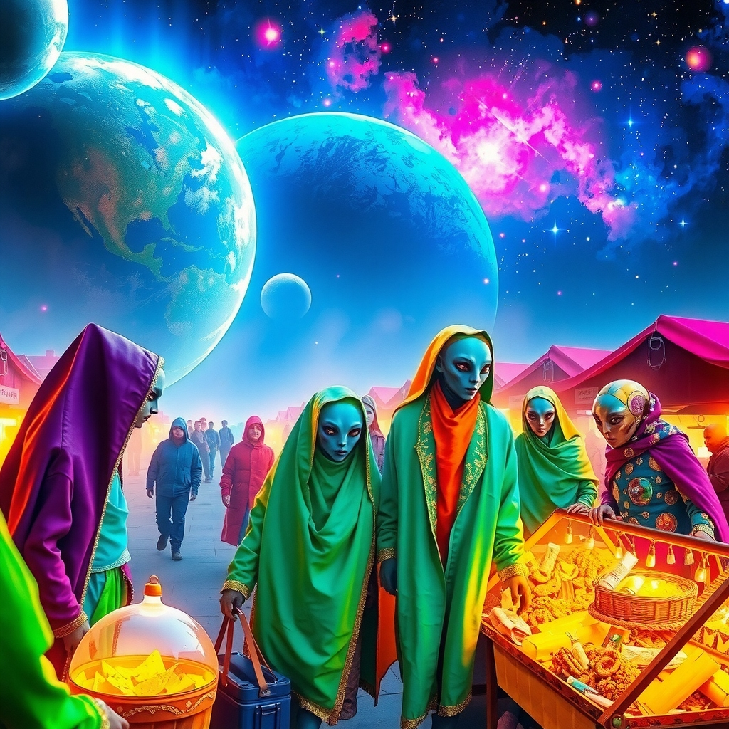 Galactic Bazaar: Celestial Treasures Beyond the Cosmos