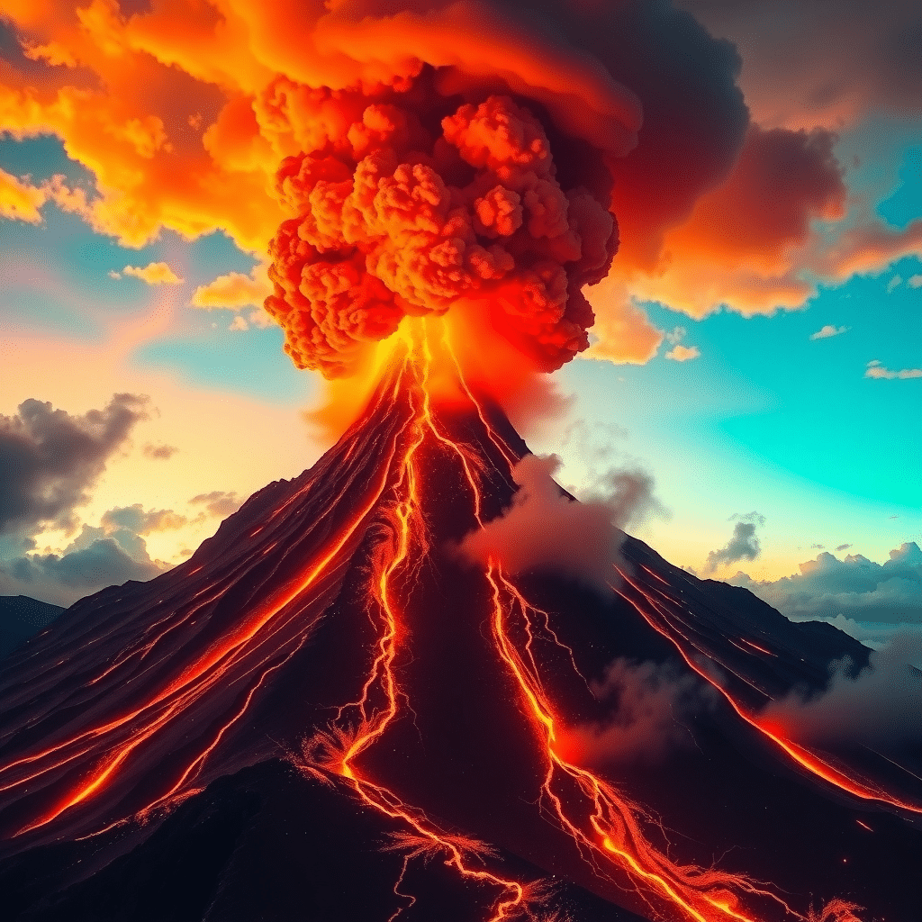 Eruption of Aurora’s Fury on Verdant Horizon