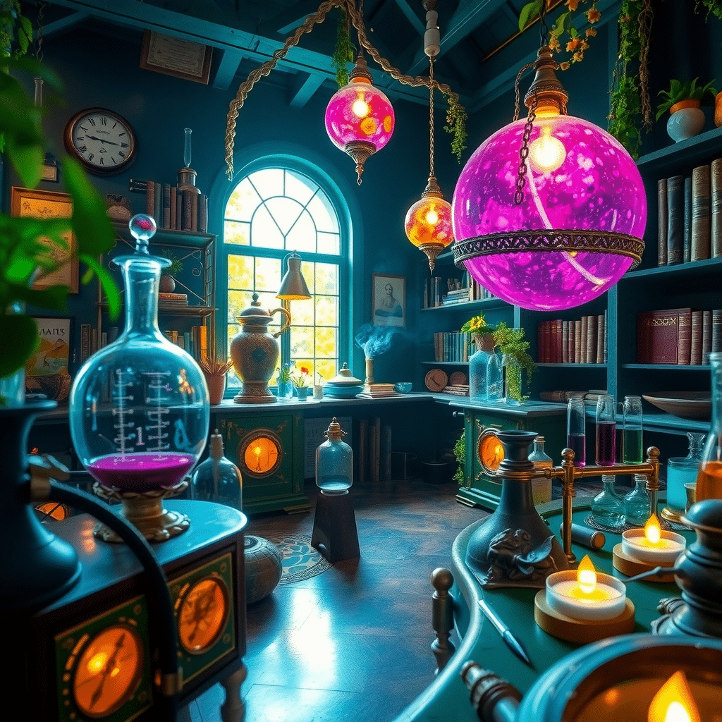 Whispers of Eternity: The Enchanted Alchemist’s Sanctum