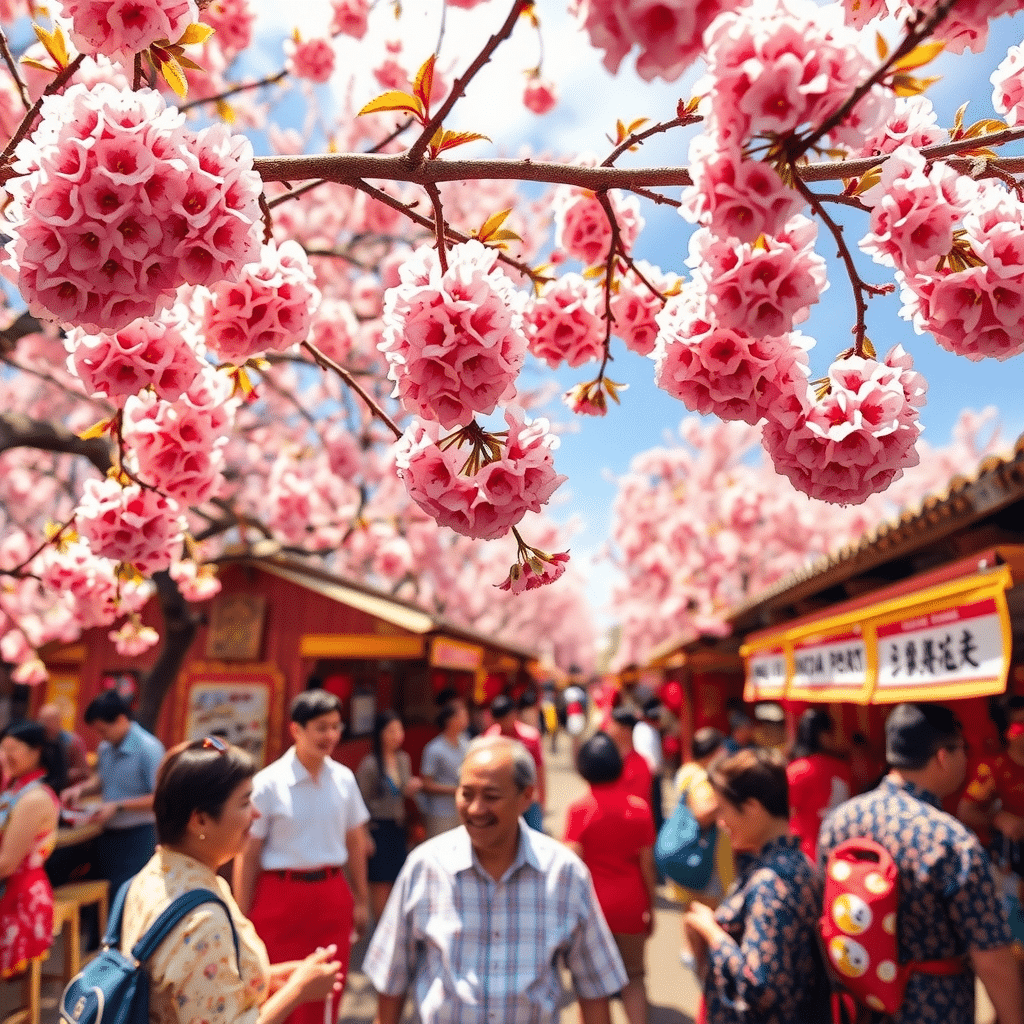 Blossoming Delight: A Vibrant Afternoon at Sakura’s Market