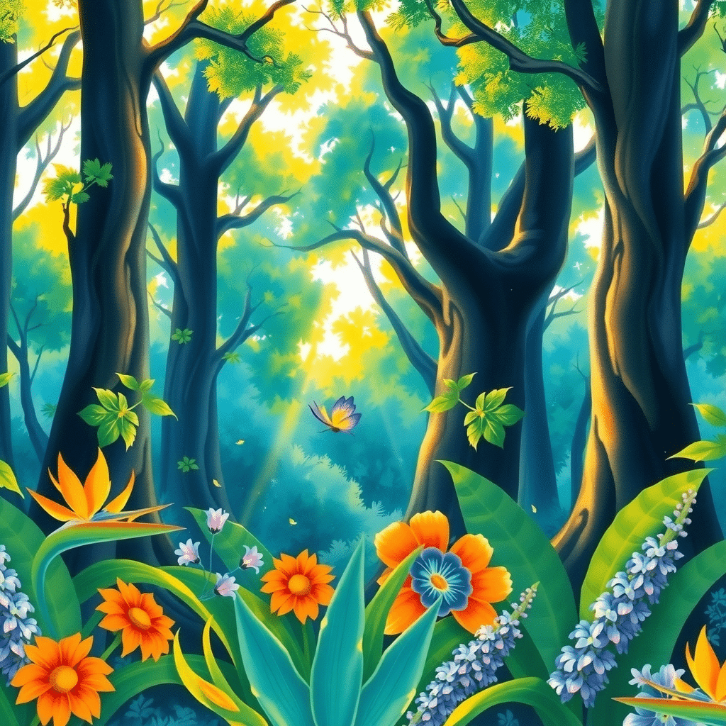 Whispers of Wonderland: Mystical Trees of Enchanted Forest