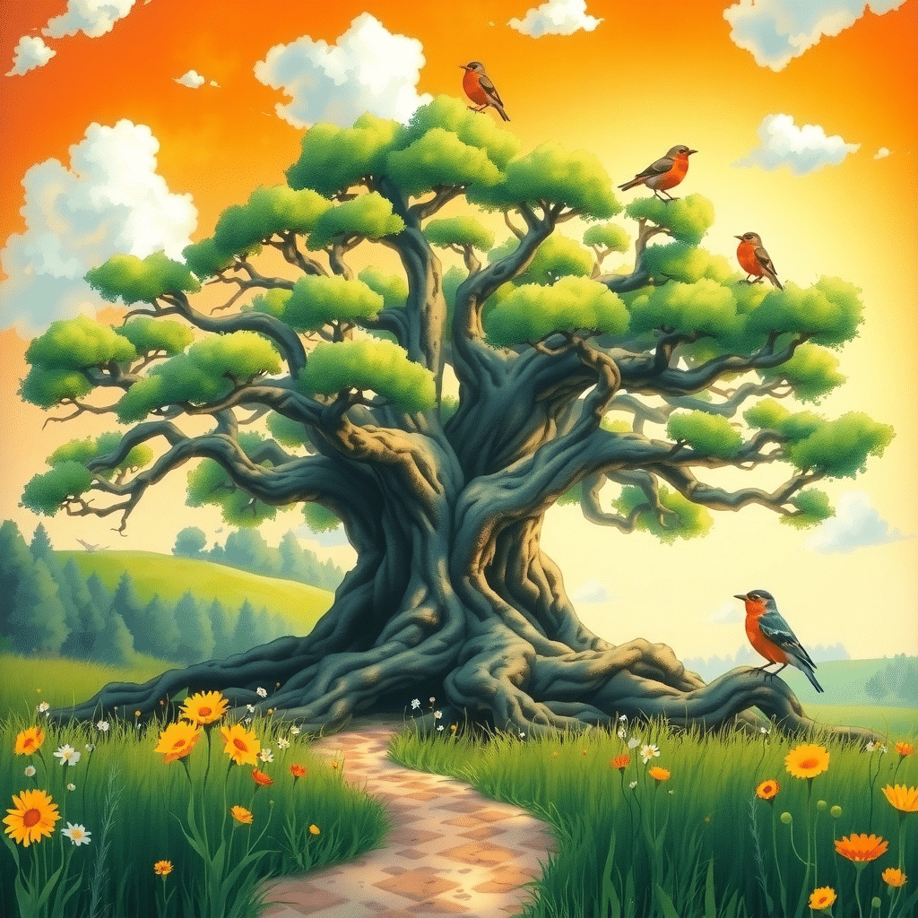 Whispers of Ancient Wisdom: Tree of Serenity Elara