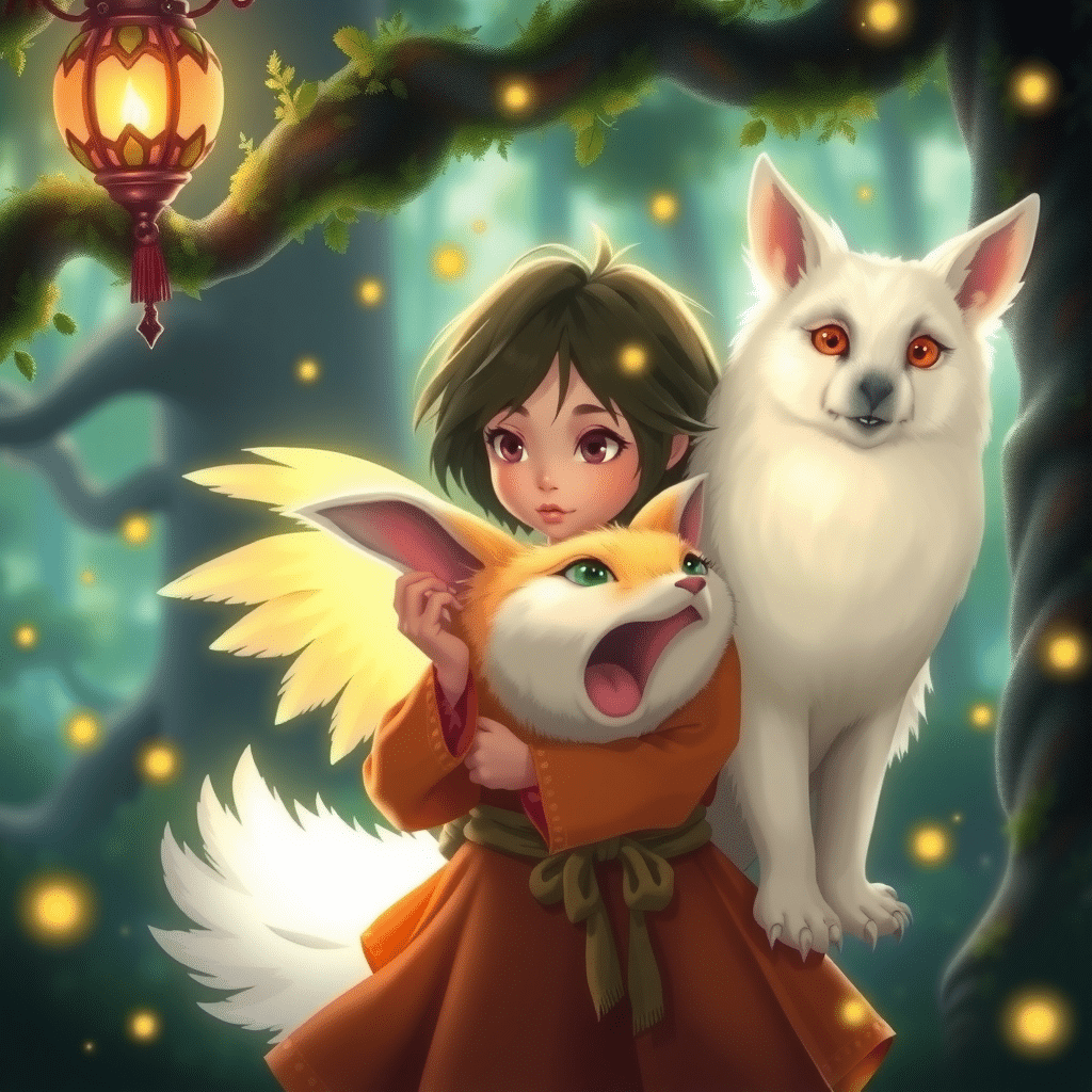 Whispers of Wonder: Akira’s Radiant Foxwood Encounter