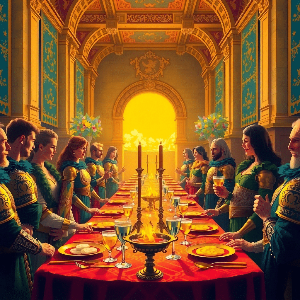 Feast of Nobles in the Grand Estate of Everwood