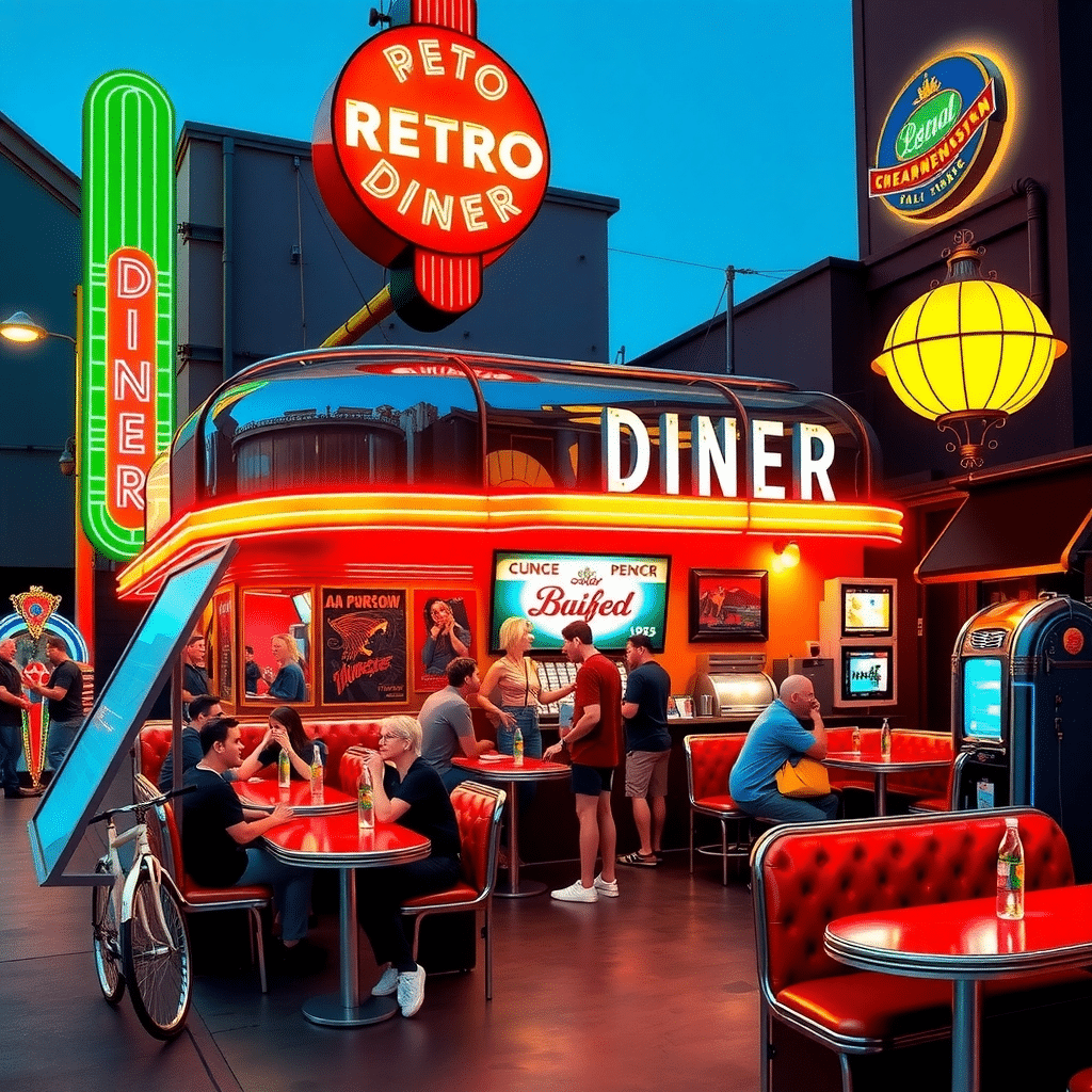 Retro Diner Delight: A Blast from the Past