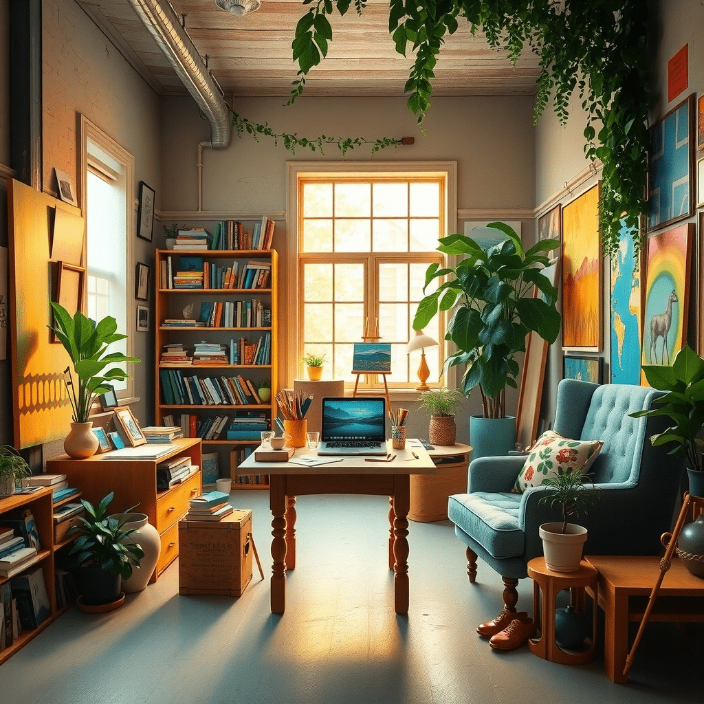 “The Whimsical Haven of Artistic Expression and Inspiration”

Artist’s Haven