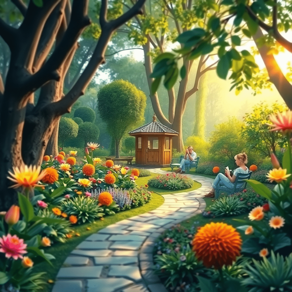 Whispers of Serenity in the Botanical Oasis Garden