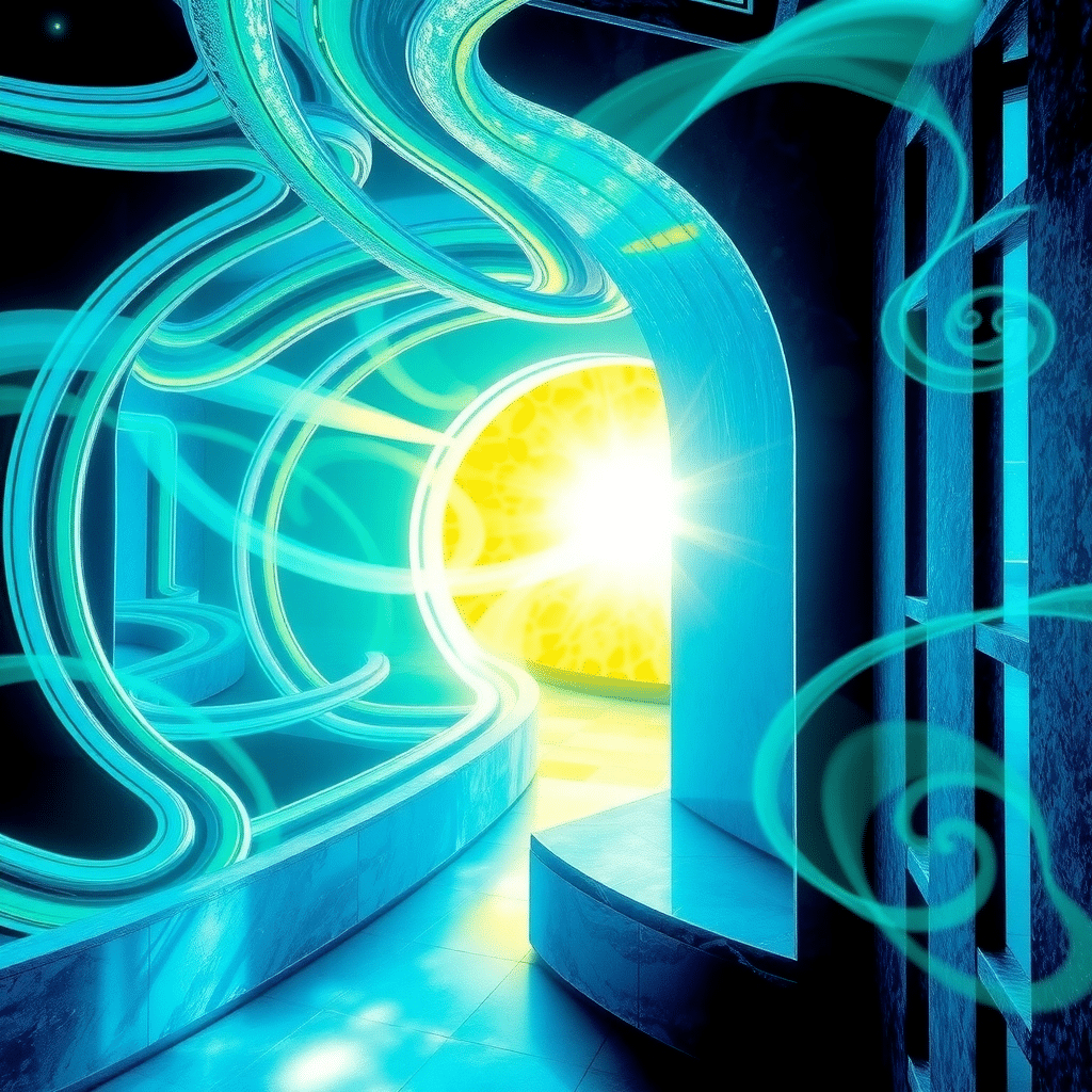 Luminous Heart of the Celestial Labyrinthine Dreamscape
