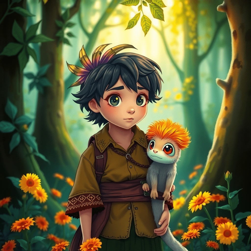 Whispers of Ancient Magic in Moonlit Forest Glade