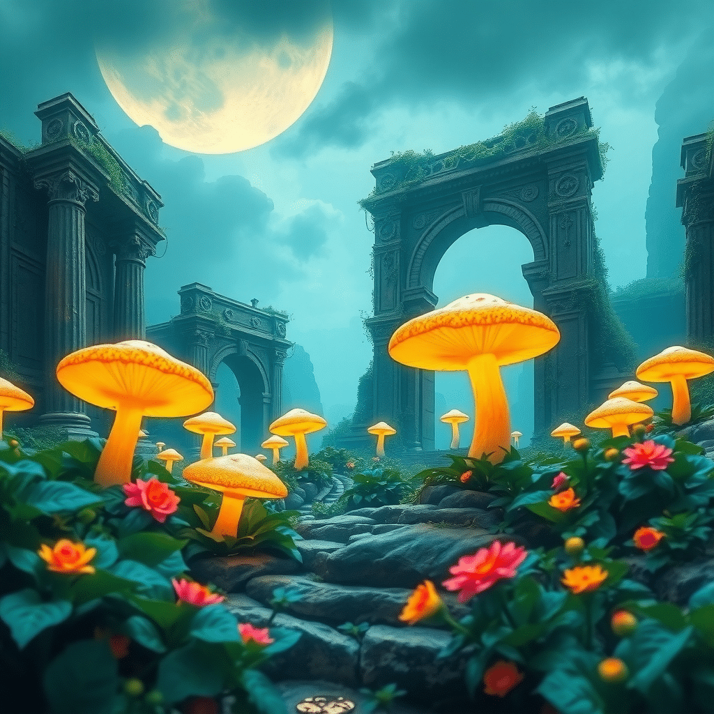 Moonlit Elysium: Whispers of a Forgotten Archaeological Legacy