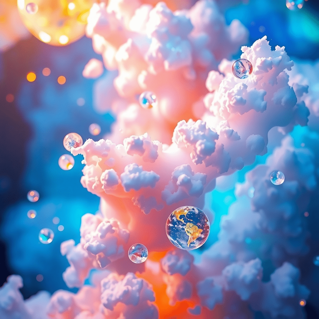 Cosmic Vortex: Ethereal Realm of Luminous Celestial Wonders