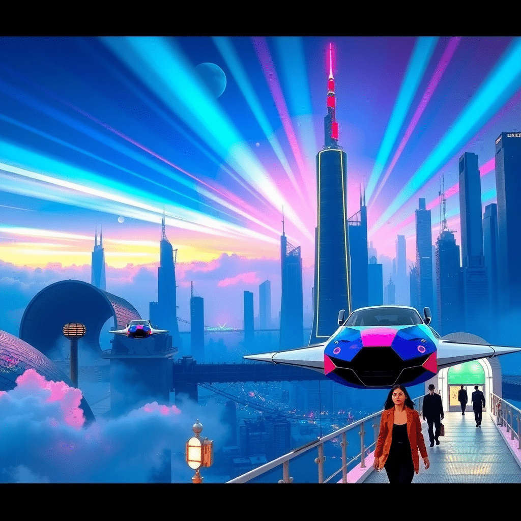 Celestial Metropolis: Aurora’s Haven